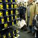 Ten-year-old Nathan Clark browses the mugs while waiting in line to meet Michigan senior quarterback Denard Robinson at The M-Den in Ann Arbor on Saturday, Feb. 2. Daniel Brenner I AnnArbor.com